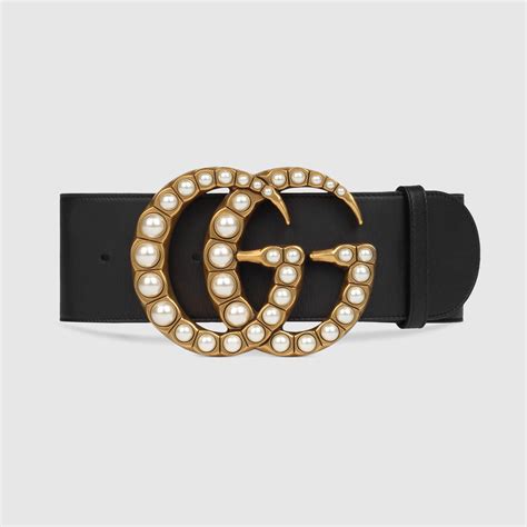 gucci belts with pearls|Gucci belt double g buckle.